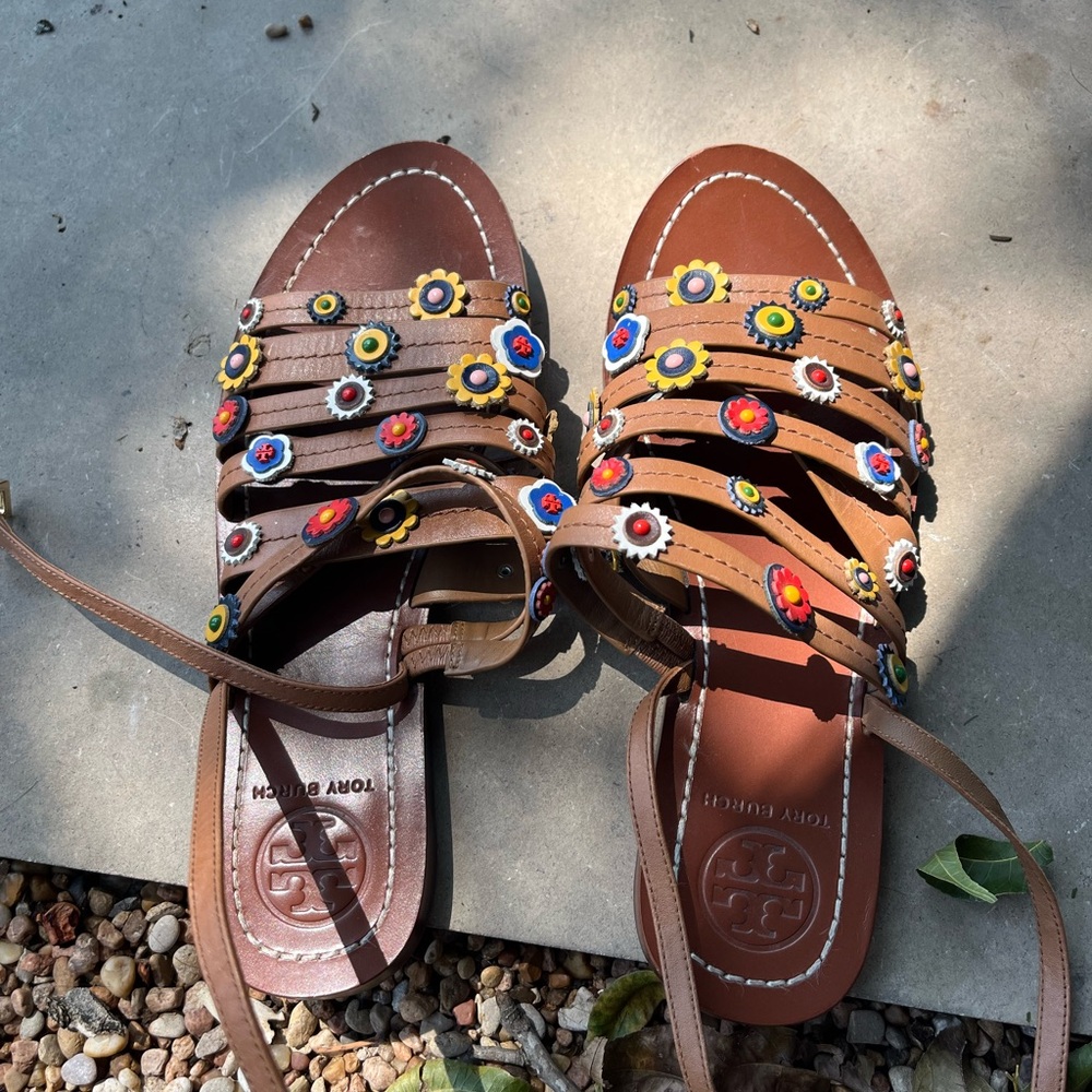 Tory Burch Multicolor Floral Sandals